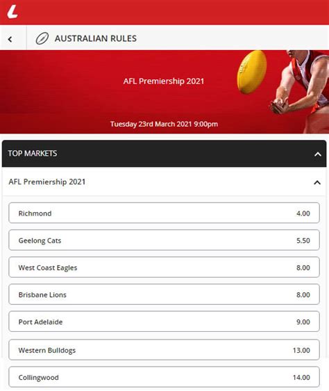 AFL Odds .